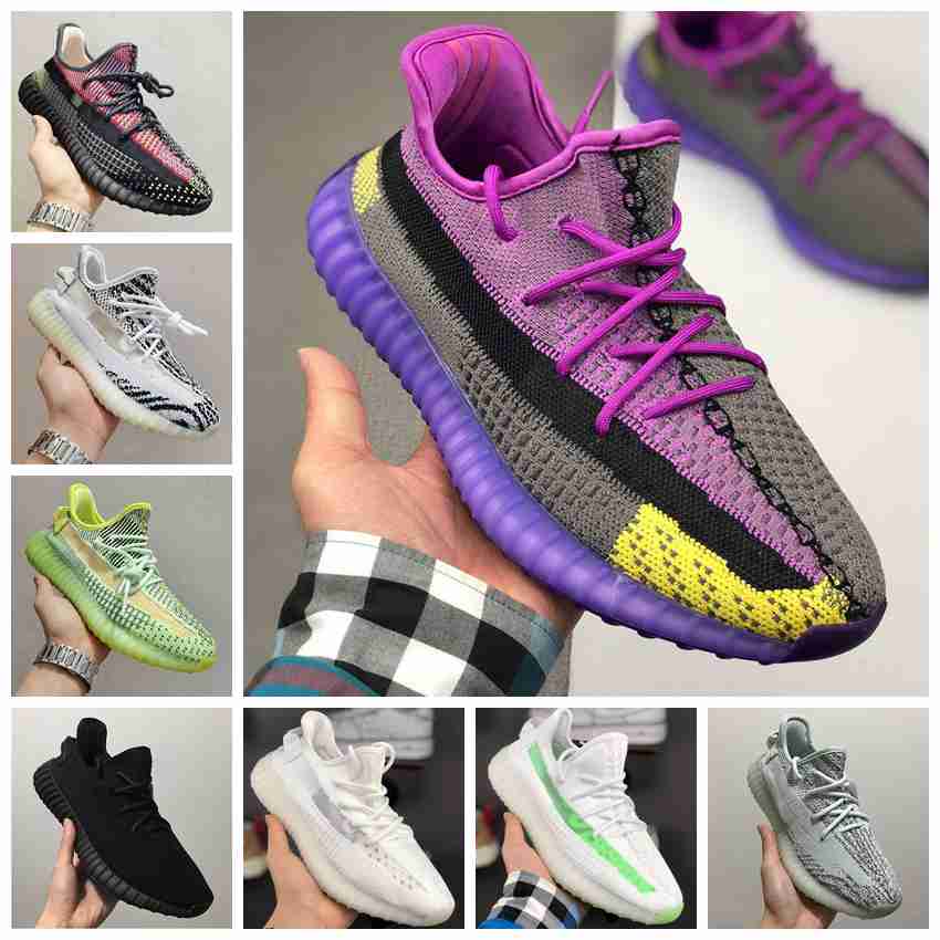 

Selling men women running Shoes black angel cream tail light static reflective tail light sesame boost 350 Shoes sports sneakers, #19