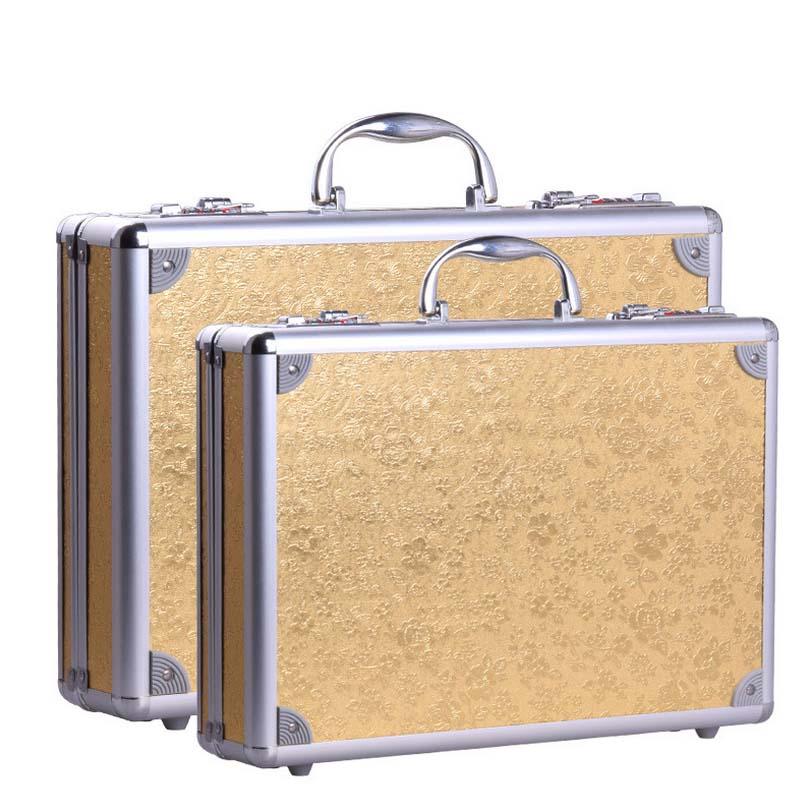 

Aluminum Alloy Storage Jewelry Display Organizer Box With Security Password Lock