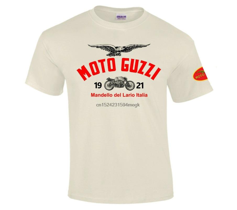 

Men's T-Shirts Retro Vintage Biker Moto Guzzi 1921 Image Logo Premium Quality T-shirt S - 5XL, White;black