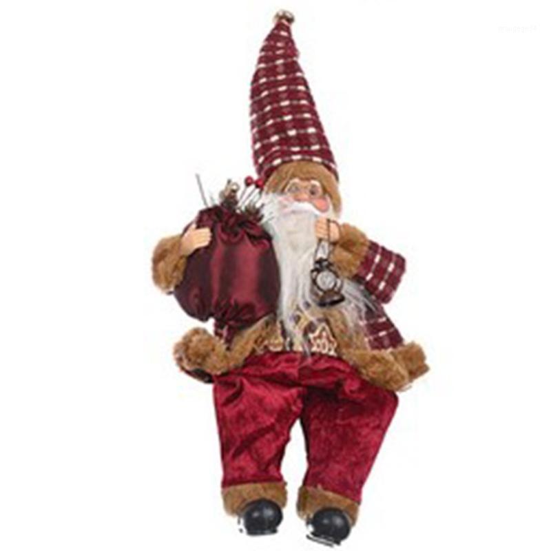 

Christmas Decoration Supplies Standing Posture Santa Claus Doll Exquisite Doll Ornaments atmosphere Supplies1