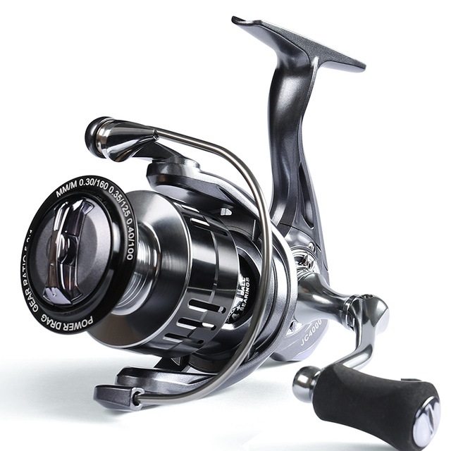 

Full Metal Spinning Fishing Reels 5.2:1 Gear Ratio Saltwater Max Drag 8kg 4+1BB Spool Spinning Reel JC3000 JC4000