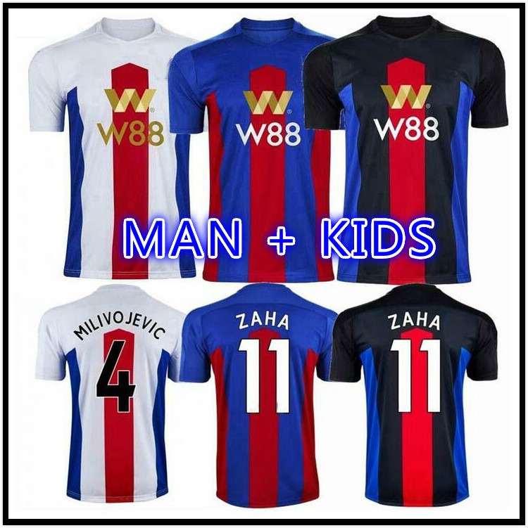 

20 21 home Soccer Jerseys Zaha MILIVOJEVIC TOWNSEND SAKHO BENTEKE 2020 2021 VAN AANHOLT Football Palace away Shirt Uniform thailand