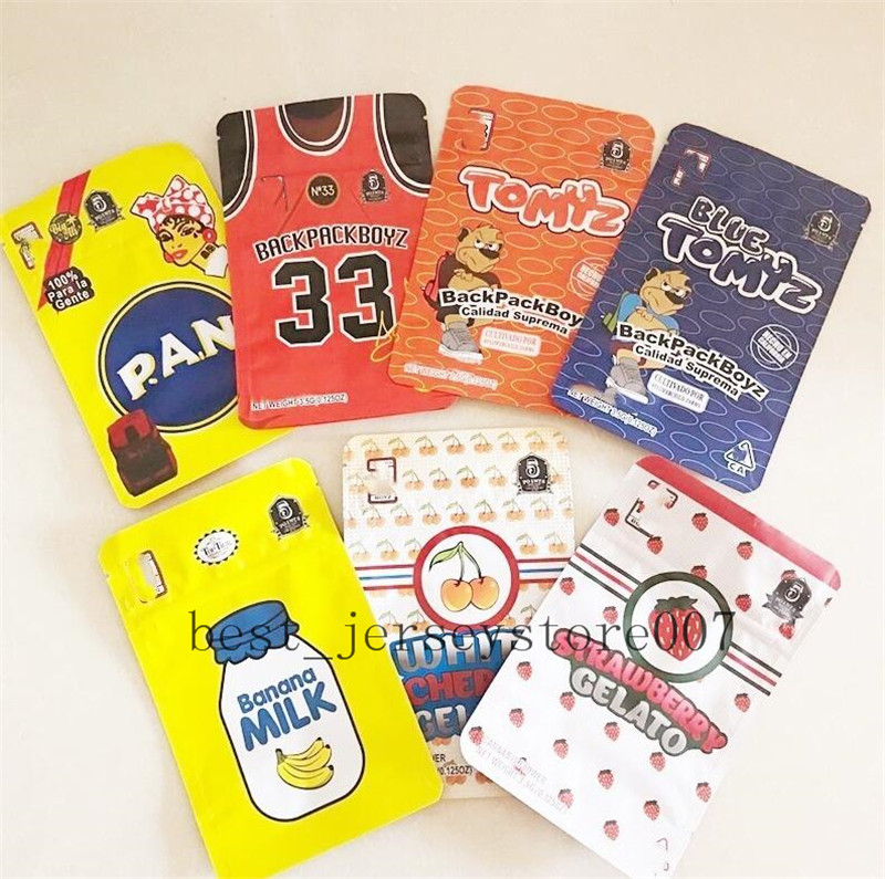 

New BACKPACKBOYZ 33 smell proof 420 packaging 3.5g mylar bags runtz bags cookies 710 custom mylar bags Backpack boyz packages JK2021JK