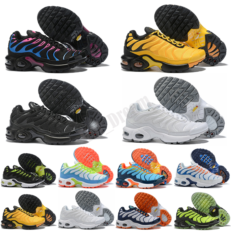 

2021 top quality Classic Children's shoes TN kids boys girls Sports toddler Sneakers Trainers Jogging SIZE 28-35, Black