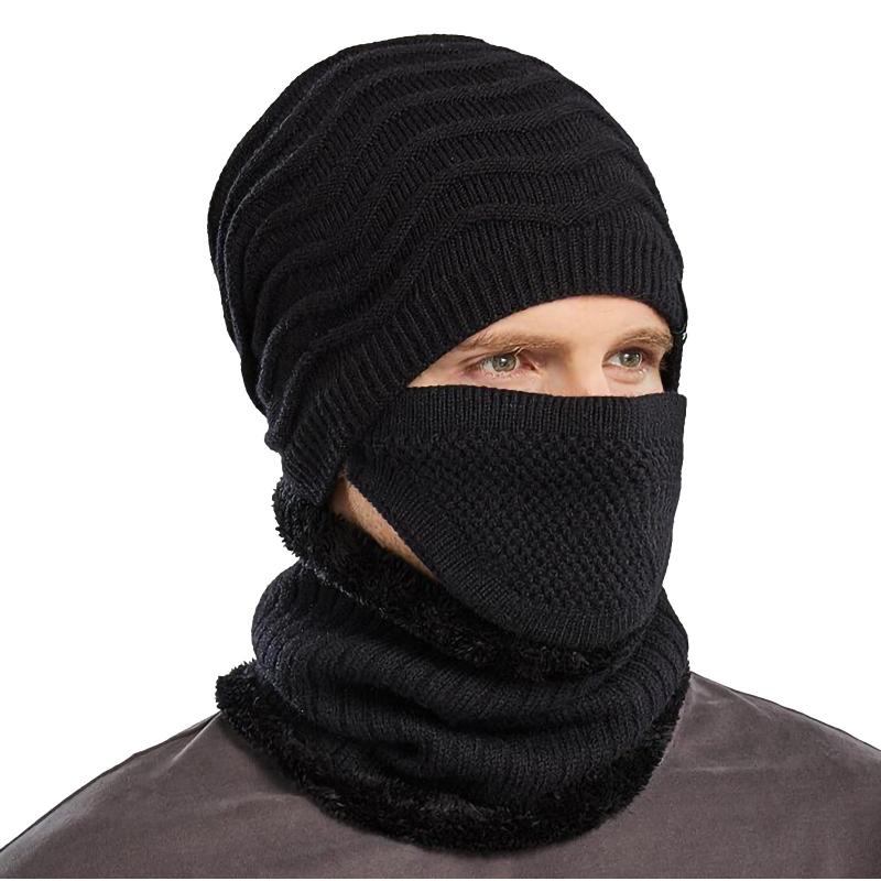 

1pc 2021 Hat Pu Letter True Casual Beanies For Men Women Warm Knitted Winter Hat Fashion Solid Hip-hop Beanie Unisex Cap, Black