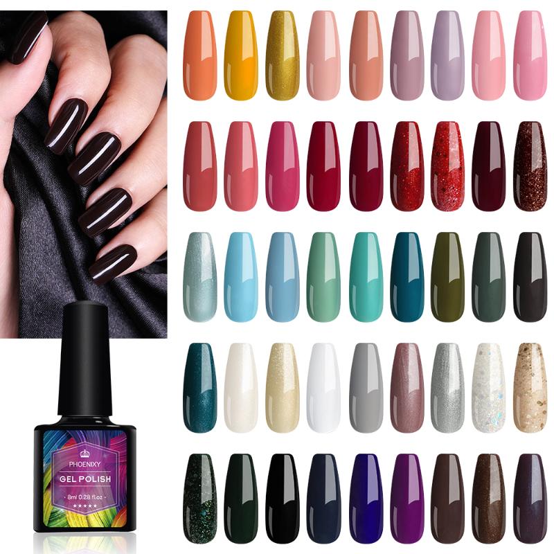

8Ml Gel Nail Polish Set Gel Varnishes Set 40 Pcs Nail Polish Without Lamp Of Varnishes 40 Pcs Semi Permanent