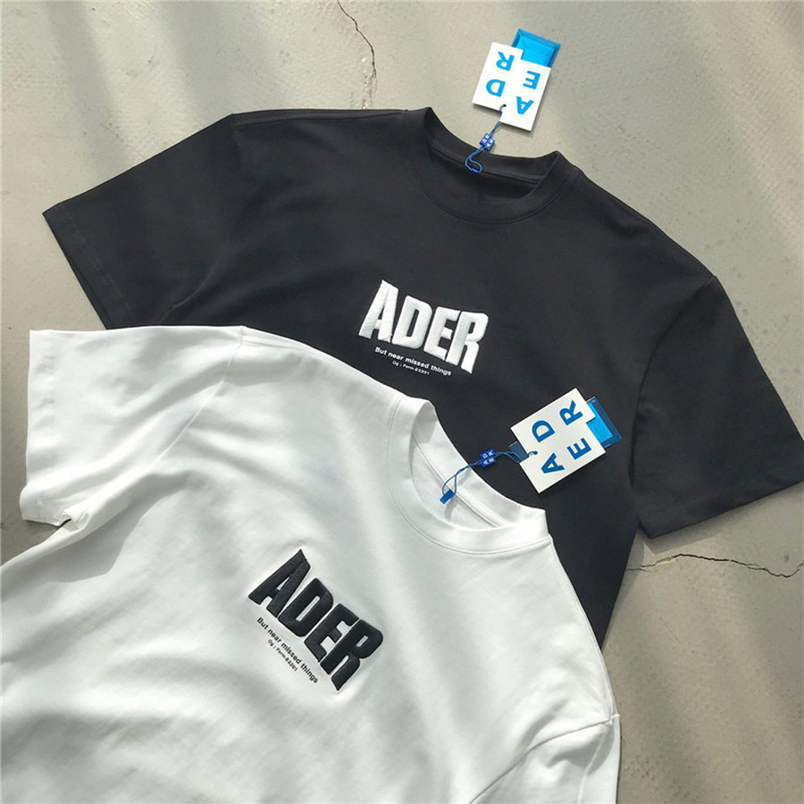 

2021 New Error T-shirt Men Women 1:1 Best Quality Front Ader Embroidered Back Blue Z-stitch Sewing Adererror Tee Tops Orvc