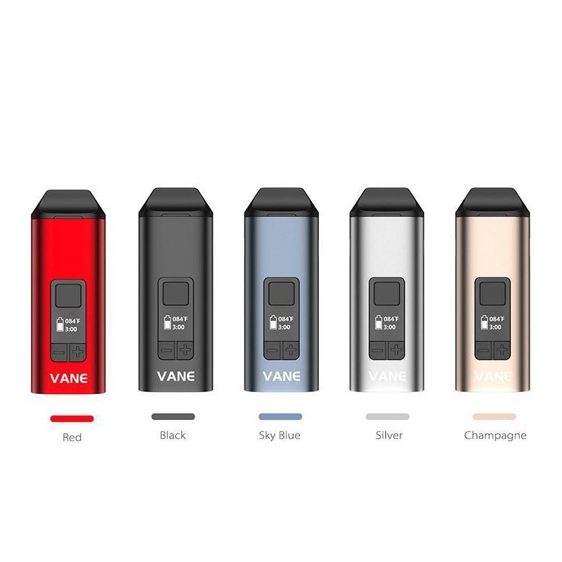 

Original Yocan Vane Dry Herb Vaporizer Kit 1100mAh Herbal Temperature Control Device Ceramic Heating Chamber with OLED Display Authentic, Mix colors