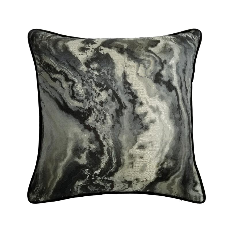 

Fashion Abstract Marble pattern Designer Black Velvet Soft Fabric Home Sofa Chair Cushion Cover Decorative Pillow Case 45x45cm