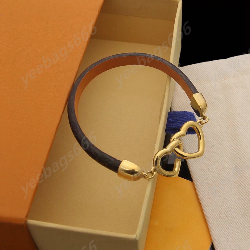 

Luxury Design Women's leather say yes Bracelet love ring buckle bangle
