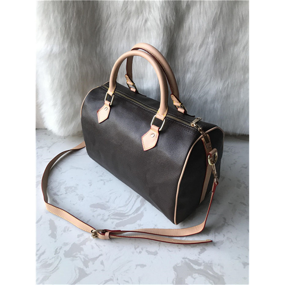 

ZZ 2021 Women Fashion Pu Leather Handbags Totes Printing Grid Shoulder Bags Backpacks Ladies Crossbody Bags Wallets Purse 29*18*21cm
