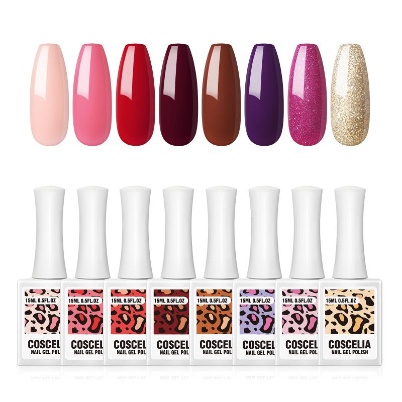 

COSCELIA 15ML Gel Nail Polish Soak Off UV Gel Varnish Nail Polish Base Coat Matte Topcoat Hybrid Semi Permanen Art, Top coat