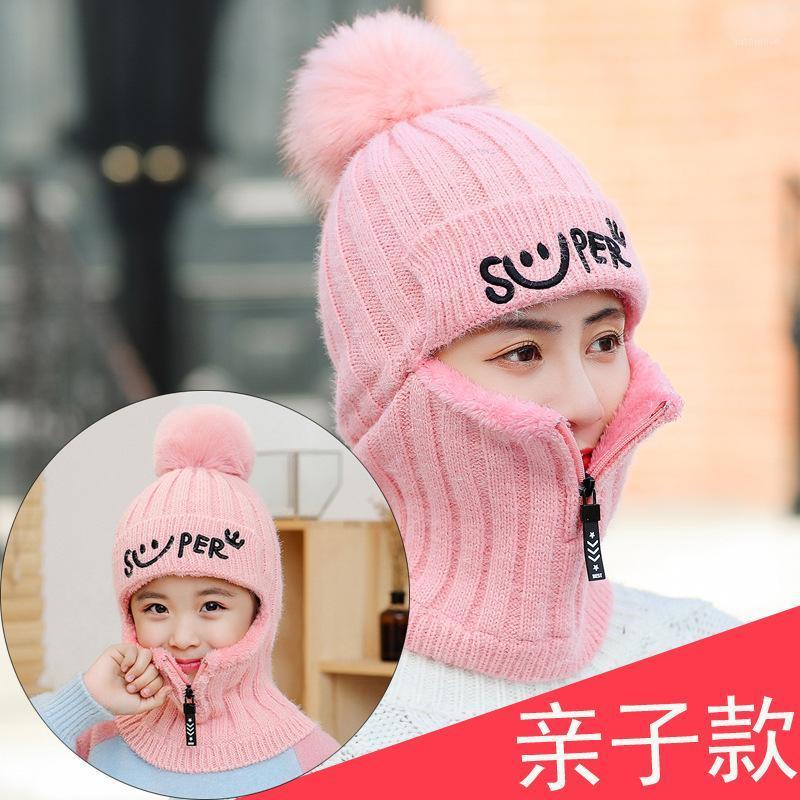 

New Winter Women's Knitted Ear Protection Wool Hat. Warm and Thick Plush Fashionable Hat. Riding Helmet In Autumn and Winter1, No zipper black