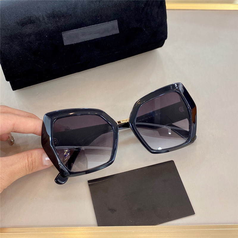 

4377 New high-end sunglasses women men fashion fashion retro cat eye style anti-ultraviolet UV-400 lens sheet frame top quality free box