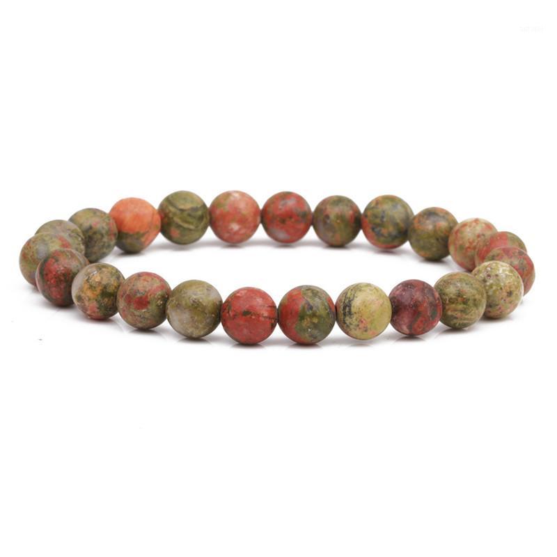 

New Men' Natural Stone Beads Bracelet Red Stone, Bronzitone Stone, Unakite Stone Jewelry Top Quality1