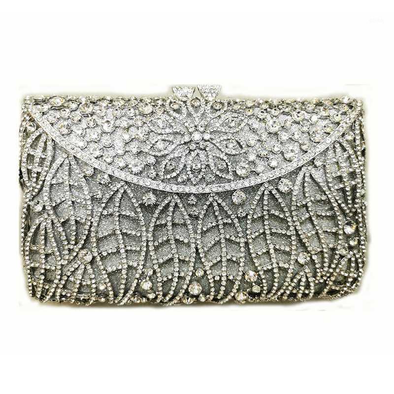 

Silver Crystal Purses And Handbags Best Gift Women Bags 2020 Diamond Female Wedding Purse Mini1