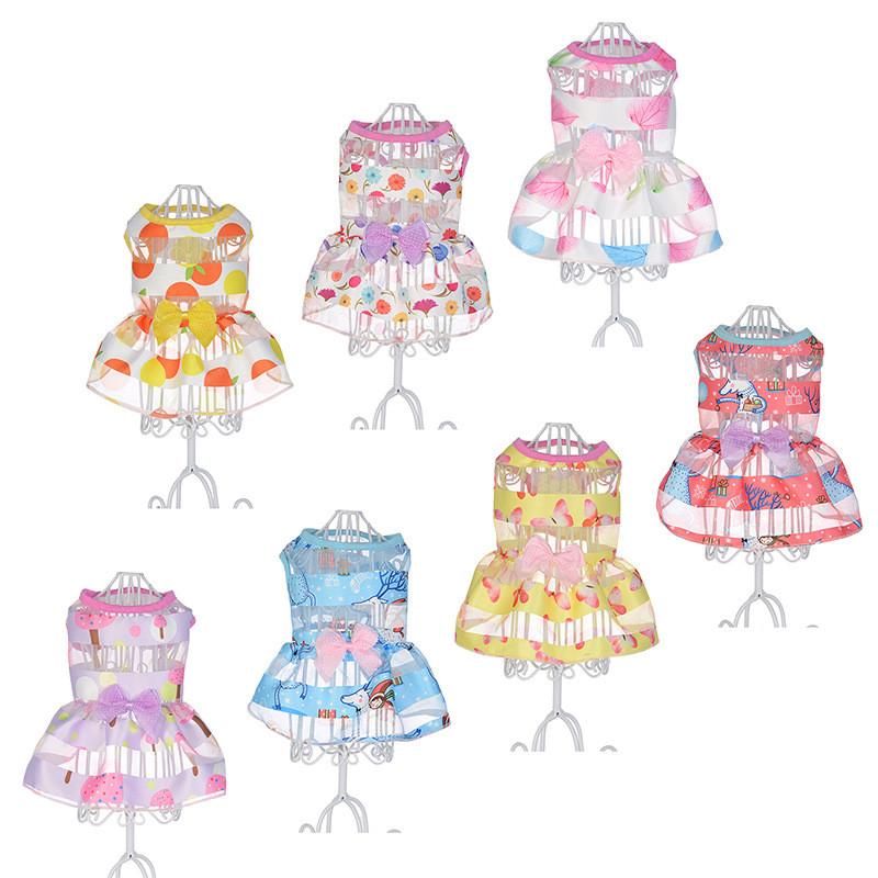 

Summer Dog Dress Pet Clothes Small Dog Wedding Dress Skirt Puppy Clothing Spring Pet Clothes Chihuahua Clothing Girl Clothe, White