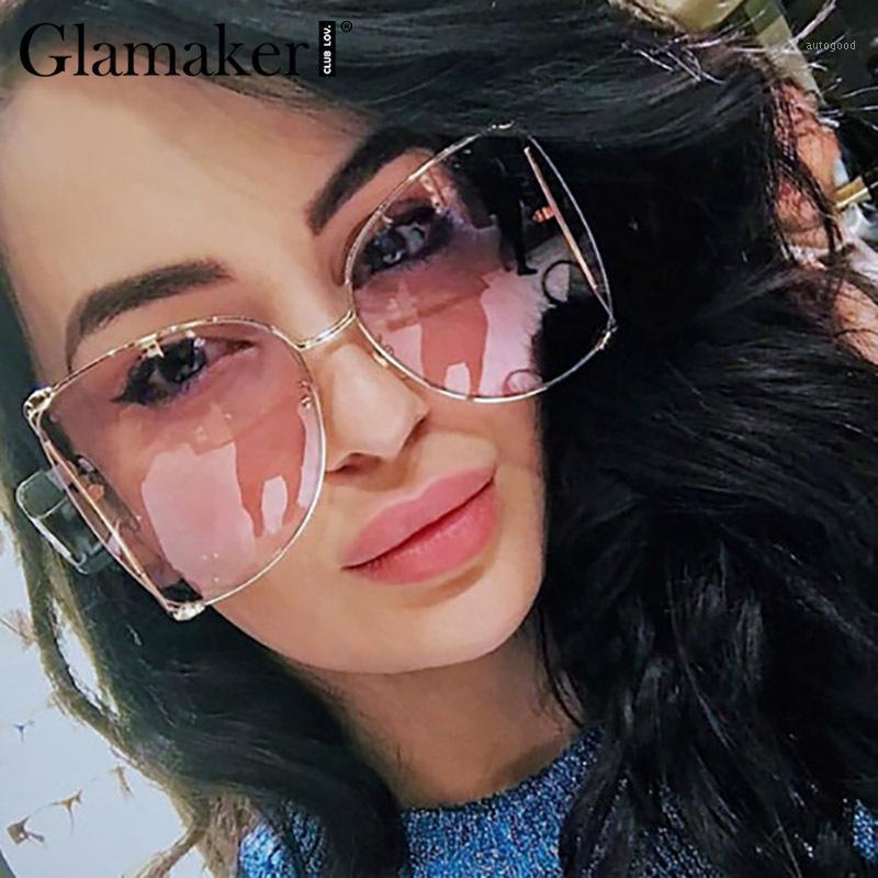 

Sunglasses Glamaker Oversized Fashion Lady Women Elegant Vintage Sunglass Retro Female Summer Streetwear Sexy Party Sunglasses1