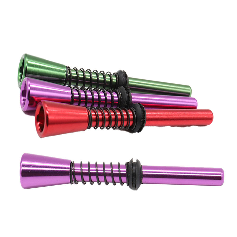 

Multicolor Spring shaped small pipe metal small tobacco pipes