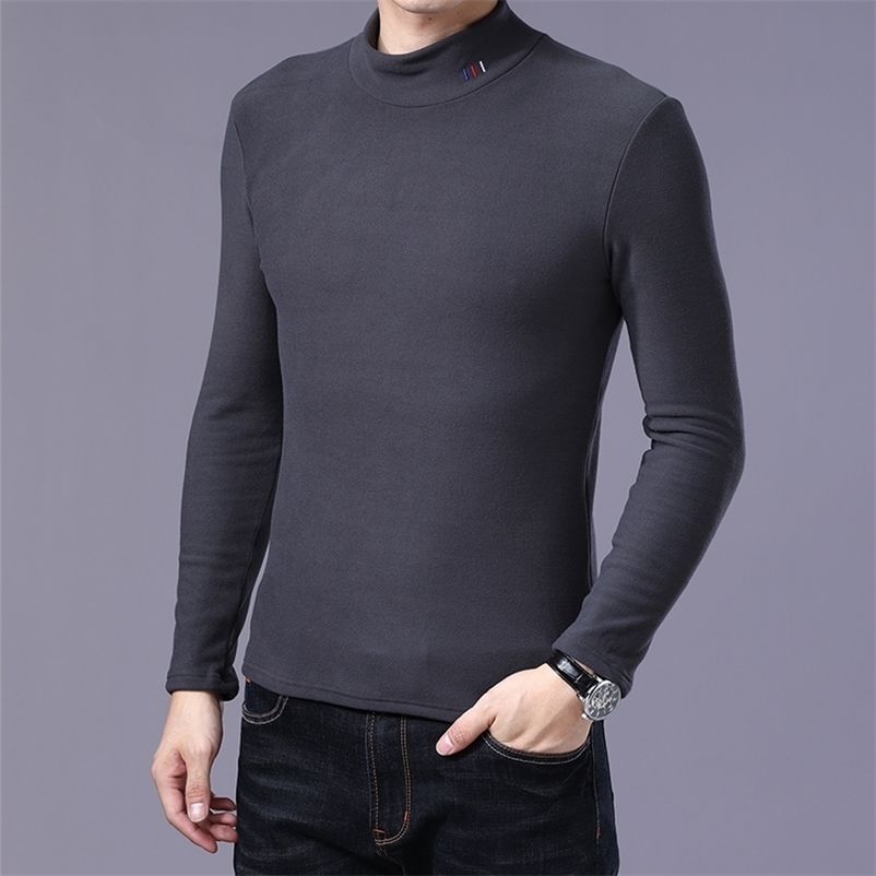

Aoliwen men Warm comfortable long sleeved turtleneck knit sweater Tops Pullover Soft flexible slim fit Business casual sweater 201203, Wz-z-3