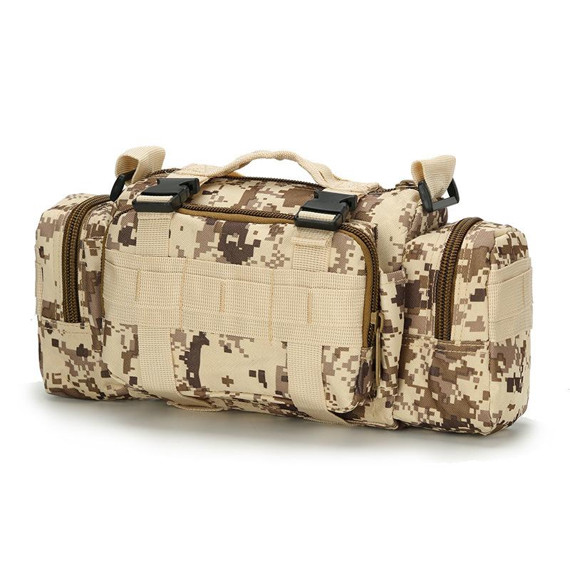 

2021 New Camouflage Men Waist Bags Oxford Waterproof Unisex Waist Bag Men Fanny Pack bag Multifunction Travel Camera, Sky blue