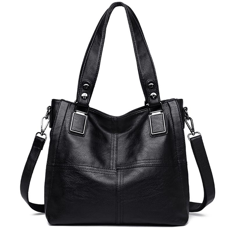 

Fashion Women Leather Bags Luxury Handbags Women Bags Designer Soft Leather Big Casual Tote Female Shoulder for, B01