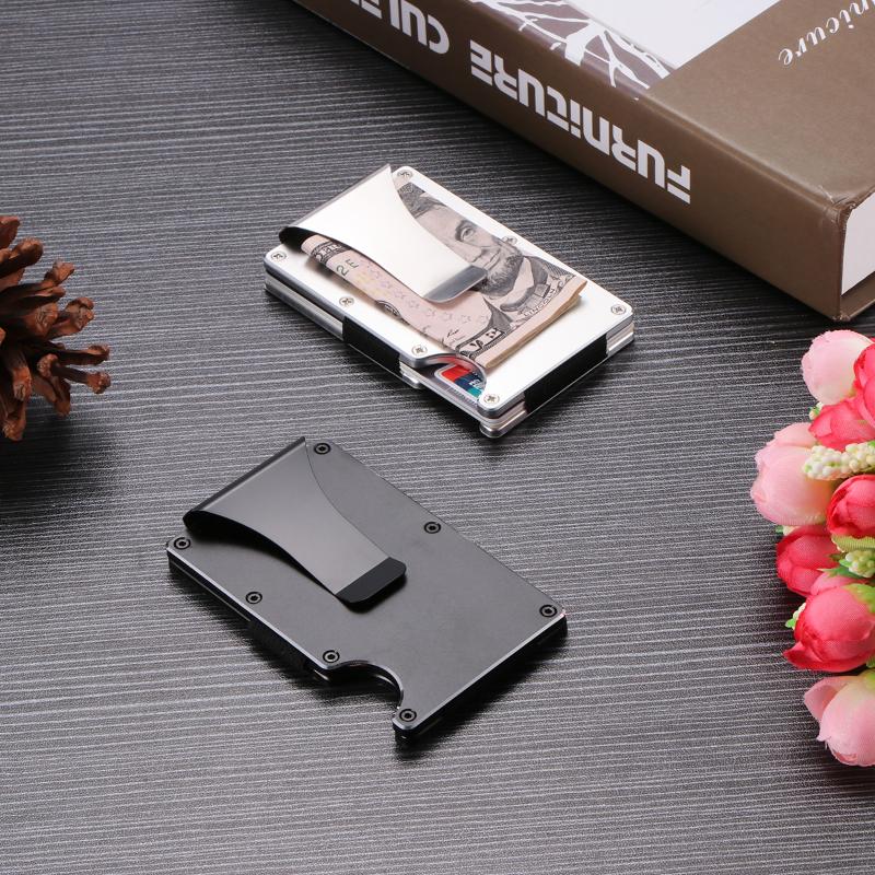 

Slim Carbon Fiber Holder RFID Non-Scan Metal Card Package Wallet Purse Male Storage Organizer Bag 2020 New Fashion