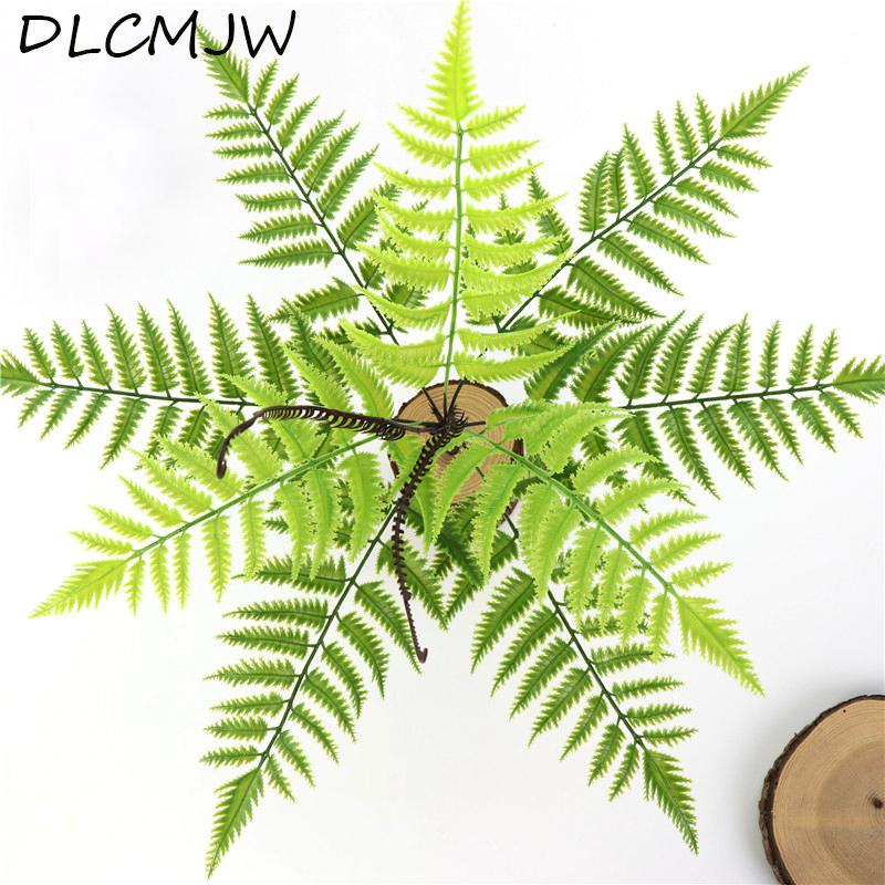 

Fake Leaves plant Artificial bonsai Fake plant Leaf Cycas Plastic Green flower Artificial grass home garden Decorative Flowers