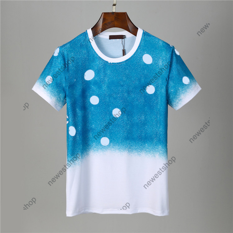 

2021 new summer designer mens clothing tshirt blue sky cloud letter print casual t-shirt badge women luxury t shirt dress tee tops, Add shipping cost fast