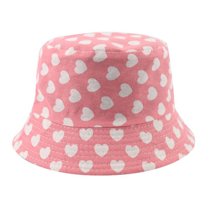 

Women Summer Bucket Hat Cute Love Heart Printed Reversible Hip Hop Fisherman Cap 28GD, Pk