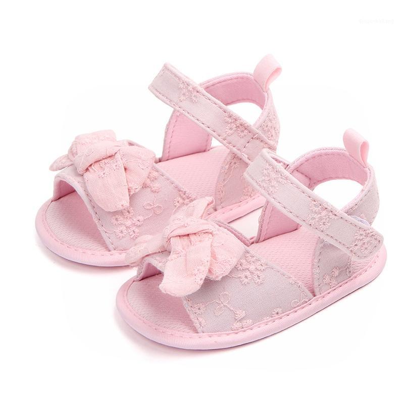 

Princess Shoes For Girls Cute Bow Tie Baby Girls Shoes Summer Cotton Newborn Girl First Walkers1, Pink