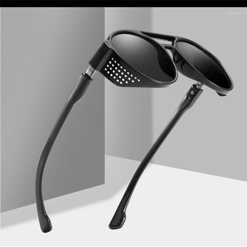 

Sunglasses Men's Plastic + Metal Round Frame Glasses UV400 Fashion Ladies Classic Brand Driving Night Vision Goggles1