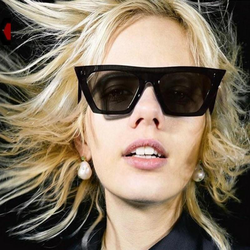 

WackSaria Women Cat Eyes SunGlasses Plastic Colorful Frame Hot Ins Fashion Glasses Women Eyewear Retro Vintage Style Sun Proteti