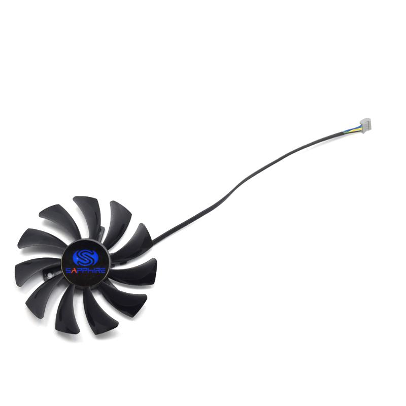 

85mm 4PIN HA9010H12SF-Z T129215SU RX550 / 560 GPU cooler fan Replace for SAPPHIRE RX550 2G D5 RX560 2G D5 Video card cooling fan