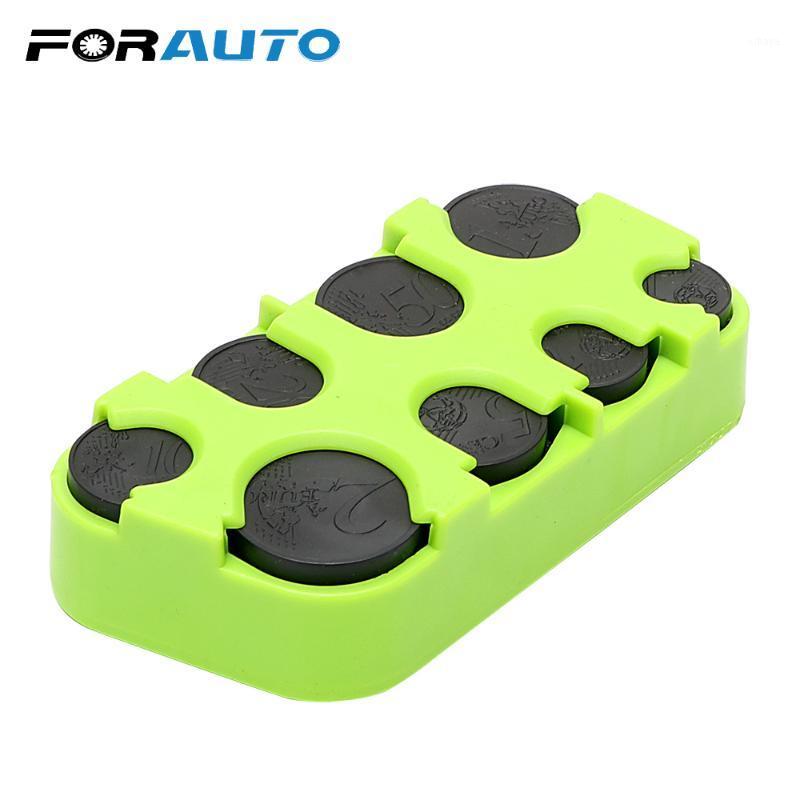 

FORAUTO Plastic Car Euro Coin Case Auto Coin Holder Money Container Organizer Storage Box Stowing Tidying Car-styling1