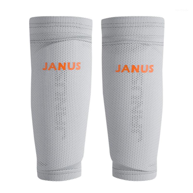 

JANUS Professional Soccer Shin Guards Football Leg Pads Goalkeeper Training Protector Shin Guards Socks Soccer Legging Plate Set1, White