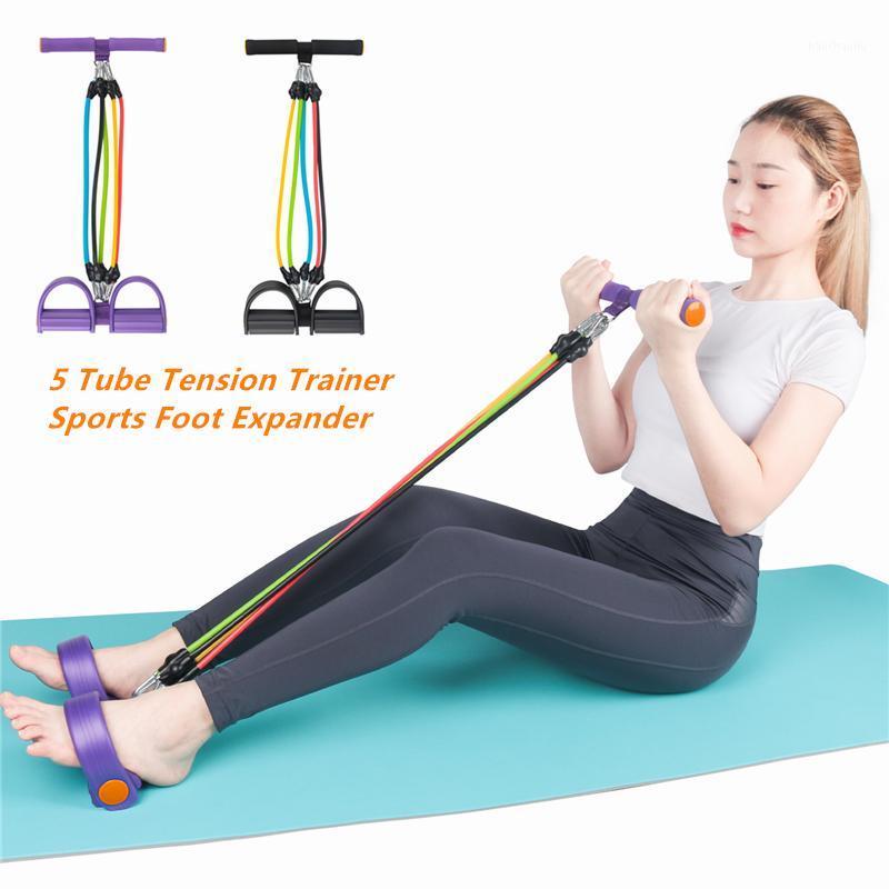 

1pc Adjustable Pedal Tension Rope Fitness Elastic Traction Puller Gym Exercise Resistance Bands1
