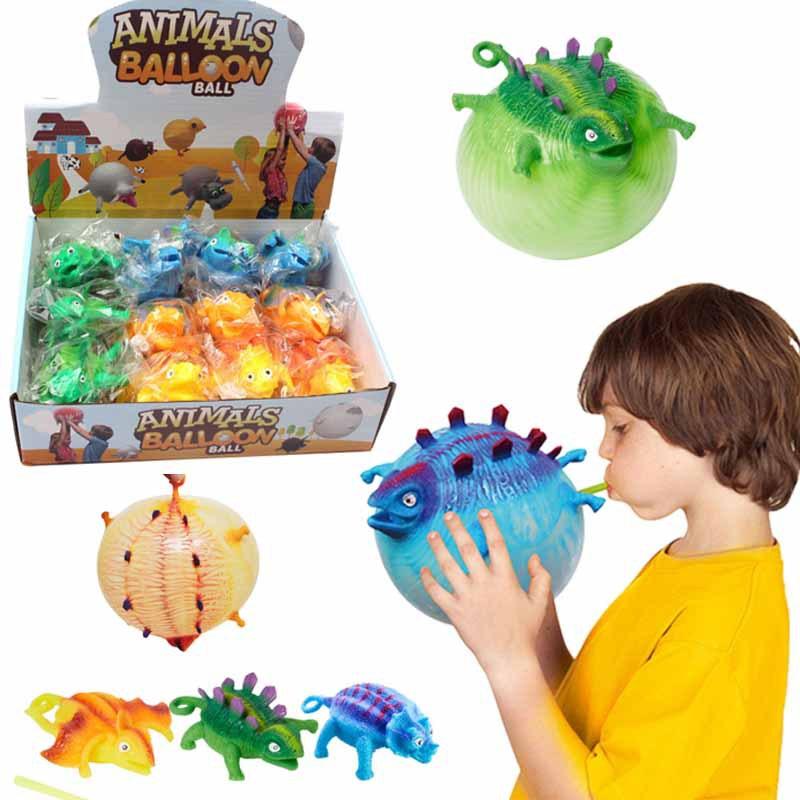 

New styleDinosaur Squishy Toys Antistress Inflatable Animal Toy Squeeze Soft Ball Balloon Cute Funny Kids Gifts Halloween toys