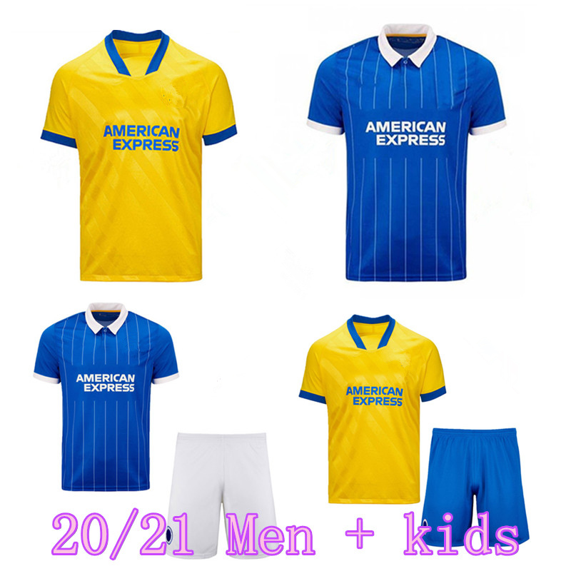 

Custom Maupay soccer jersey 2020 2021 Lallana Dunk Webster Connolly Trossard Murray Propper jersey men kids football shirt uniforms, Color 8