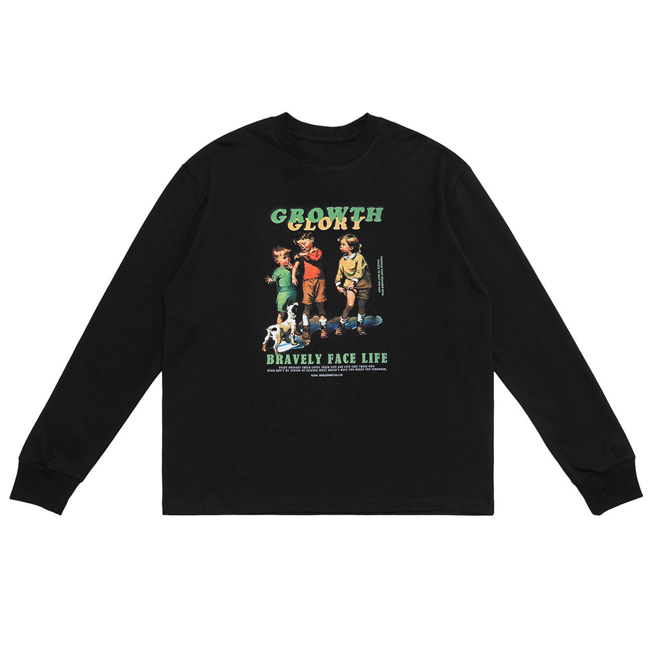 

2021 New Cartoon Character Print Long Sleeve Hip Hop Harajuku t Shirt Casual Autumn Oversize Tshirts Loose Tops Streetwear Jgfu, White