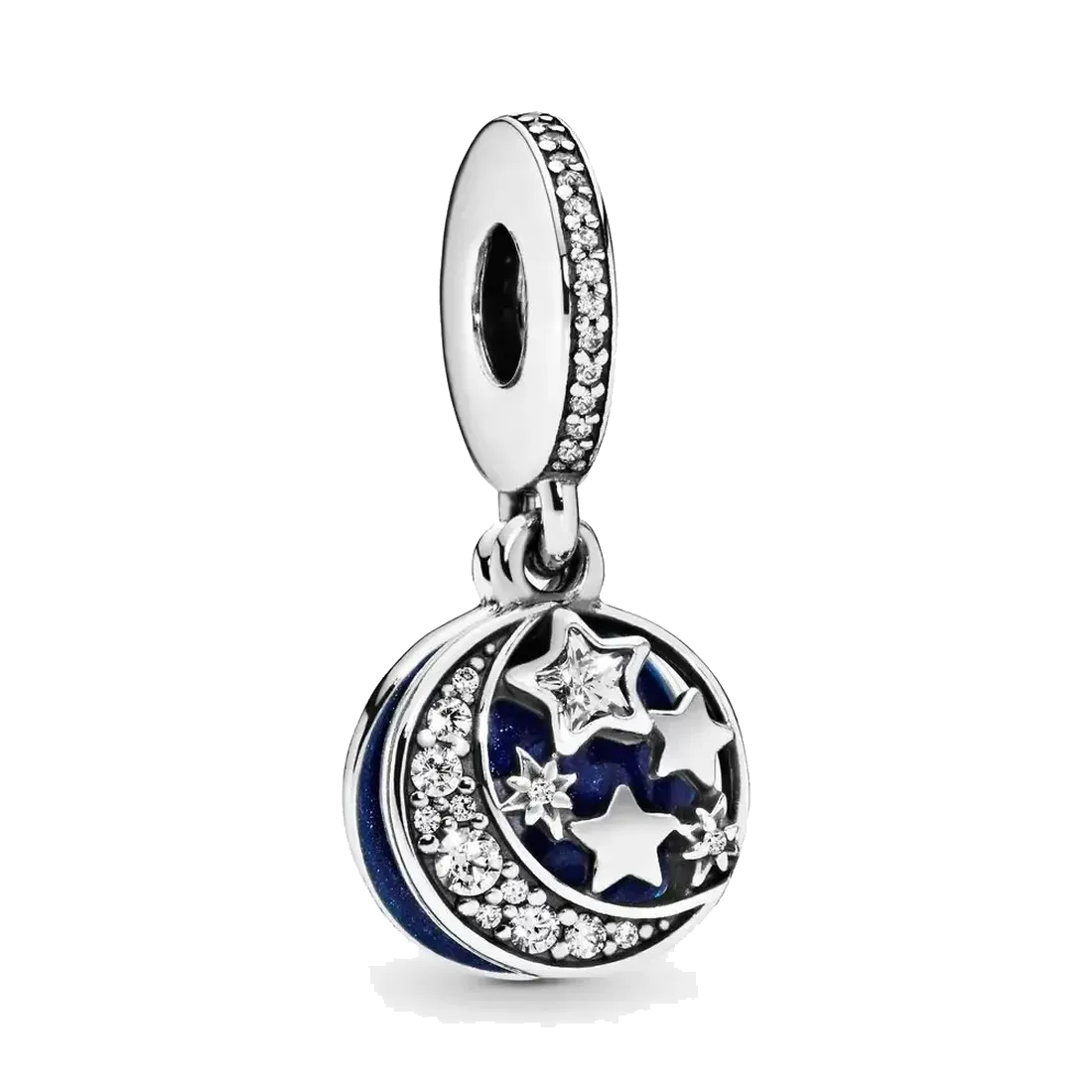 

Women Jewelry fit Pandora Charms Bead 925 Silver Love Bracelet Moon & Blue Sky Dangle Slide Bracelets Beads Jewellery chain Charm Beaded, Bronze;silver