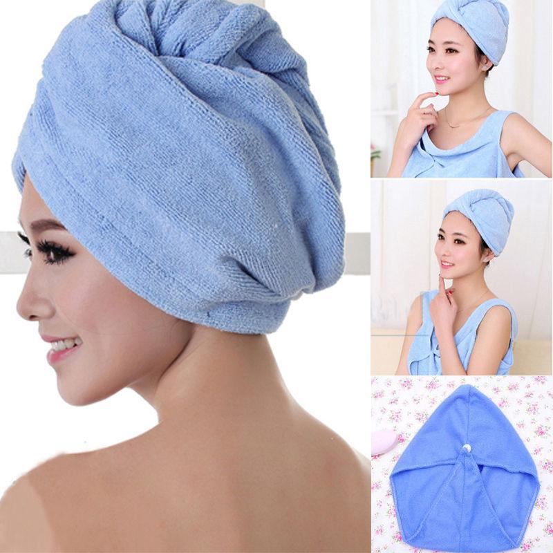 

10PCS Blue Coral Velvet Shower Hair Drying Wrap Womens Girls Lady's Towel Quick Dry Hair Hat Cap Turban Head Wrap Bathing Tools, Pink