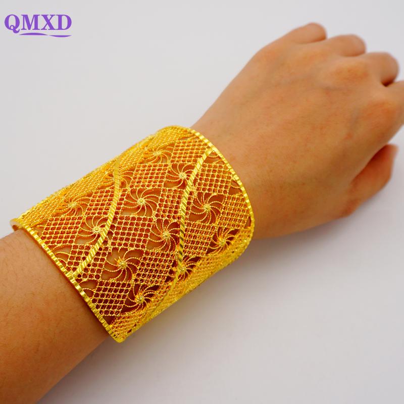 

Bangle Luxury Dubai France Femme Gold Color Bangles For Women Ethiopian Bracelet Wedding Bride Party Gifts