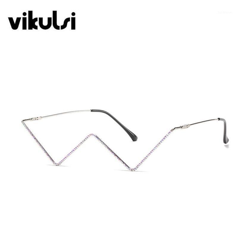 

Fashion Luxury Rhinestone Eyeglasses Frame for Women Diamond Fake Glasse Triangle Frame No Lens Glasses Party Christmas Gift1