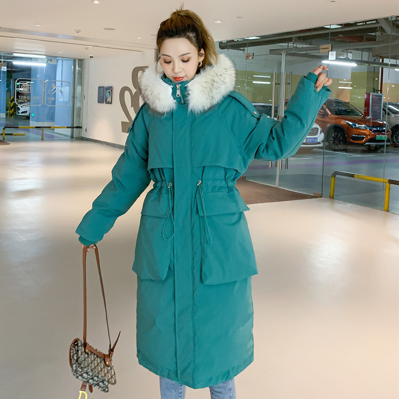 

Winter 2020, Female Coat, Long Coat Down, Raccoon Skin Collar, Large Parka, Korean Style, Calls for Mujer 4l0j, Colour yellow