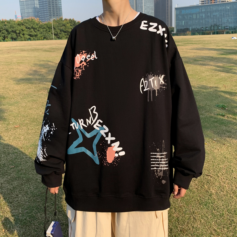 

2021 New Autumn Spring Hoodies for White Black Man Loose Hip Hop Punk Pullover Streetwear Fashion Clothes YLAT, Wy616 e