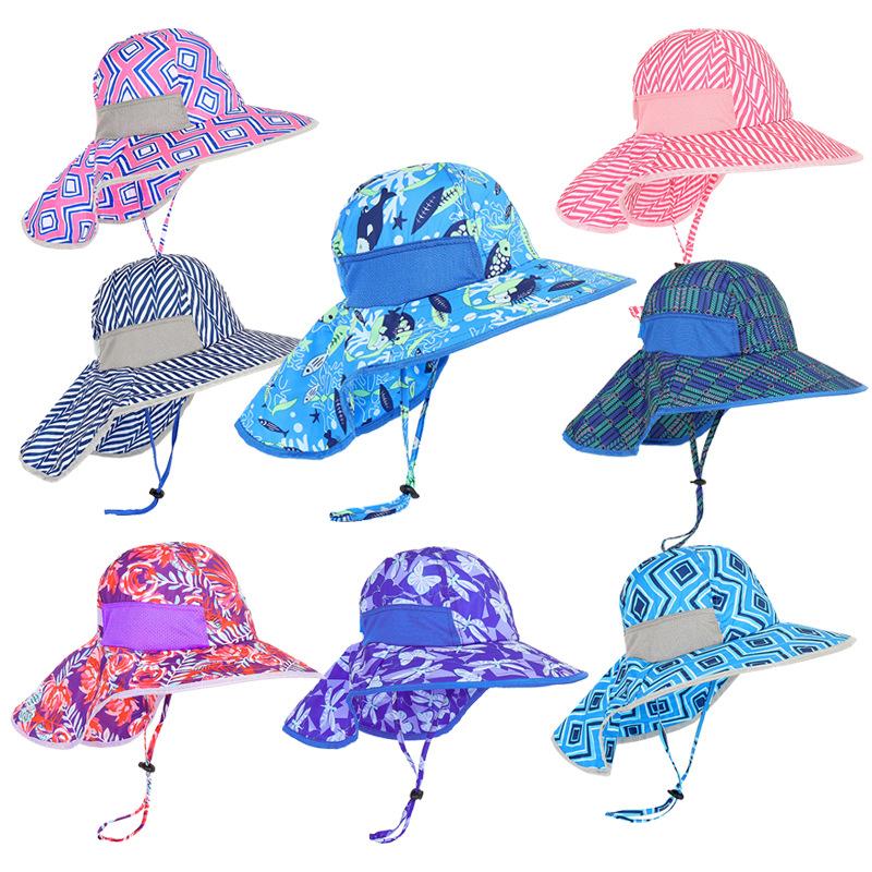 

2021 UPF50 + Uv Toddler Infant Kid Sun Cap Summer Outdoor Baby Girls Boys Holiday Beach Quick-Dry Hat, 02
