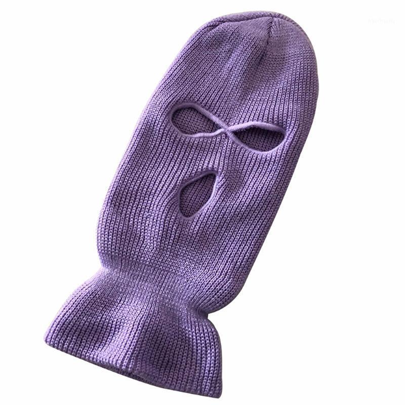 

Full Face Cover Hats Three 3 Hole Balaclava Knit Hat Army Tactical CS Winter Ski Cycling Hats Beanie Hat Scarf Warm Face Masks1, Red