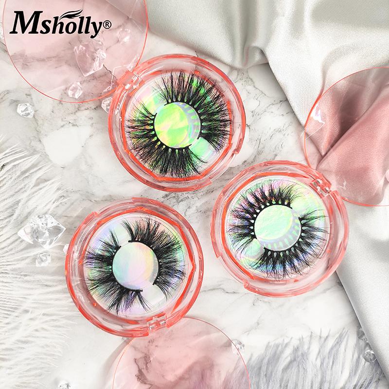 

Wholesale 3D/4D/5D Mink False Eyelash Hand made Cruelty Free Mink Lashes Make up Faux eyelashes bulk Reusable 25mm eyelashes