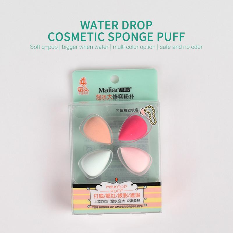 

4PCS Sponge Marianne Repairing Powder Puff Mini Water Drop Makeup Sponge BB Makeup Cosmetic Puff Tools & Accessories